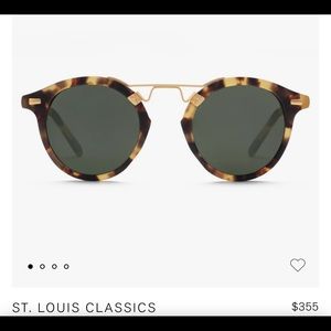 KREWE St. Louis Matte Tokyo Tortoise Polarized 24K